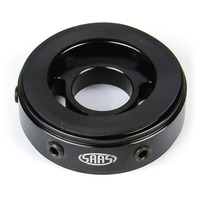 SAAS Oil Filter Sandwich Plate Billet Black 4X4