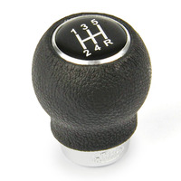 SAAS Leather Gear Knob Black Ball with 8 Shift Patterns