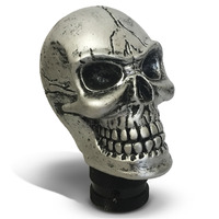 SAAS Skull Gear Knob Silver