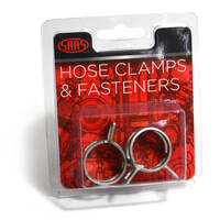 SAAS Hose Clamps Spring 19mm 3/4 ID Hose Pk2