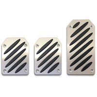 SAAS Pedal Pad Kit - Aluminium Black Slots Manual