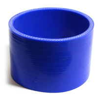 SAAS Straight 4 Ply Silicone Hose 102mm x 102mm x 76mm Blue