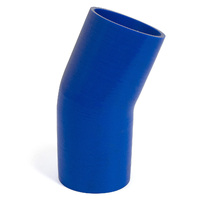 SAAS 23Deg 4 Ply Silicone Hose 102mm x 102mm Blue