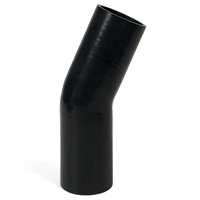SAAS 23Deg 4 Ply Silicone Hose 63mm x 63mm Black