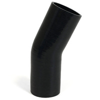SAAS 23Deg 4 Ply Silicone Hose 76mm x 76mm Black