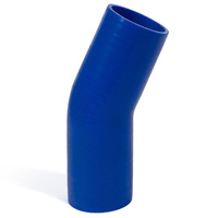 SAAS 23Deg 4 Ply Silicone Hose 76mm x 76mm Blue