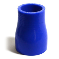 SAAS Straight 4 Ply Silicone Reducer 38mm x 51mm x 76mm Blue
