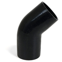 SAAS 45Deg 4 Ply Silicone Hose 102mm x 102mm Black