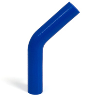 SAAS 45Deg 4 Ply Silicone Hose 25mm x 25mm Blue