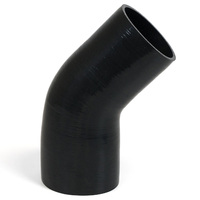 SAAS 45Deg 4 Ply Silicone Reducer 89mm x 102mm Black