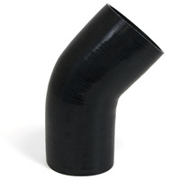 SAAS 45Deg 4 Ply Silicone Reducer 95mm x 102mm Black