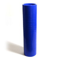 SAAS Straight 4 Ply Silicone Hose 51mm x 51mm x 254mm Blue