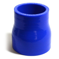 SAAS Straight 4 Ply Silicone Reducer 51mm x 57mm x 76mm Blue