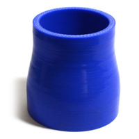 SAAS Straight 4 Ply Silicone Reducer 57mm x 63mm x 76mm Blue