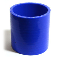 SAAS Straight 4 Ply Silicone Hose 63mm x 63mm x 76mm Blue