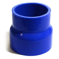SAAS Straight 4 Ply Silicone Reducer 63mm x 70mm x 76mm Blue