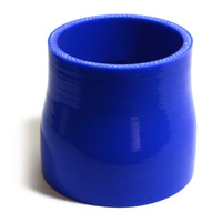 SAAS Straight 4 Ply Silicone Reducer 70mm x 76mm x 76mm Blue