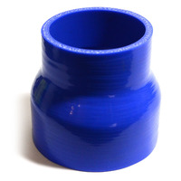 SAAS Straight 4 Ply Silicone Reducer 76mm x 102mm x 102mm Blue