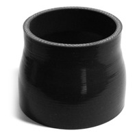 SAAS Straight 4 Ply Silicone Reducer 76mm x 82mm x 76mm Black