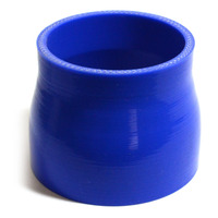 SAAS Straight 4 Ply Silicone Reducer 76mm x 82mm x 76mm Blue