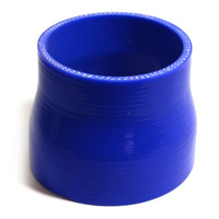 SAAS Straight 4 Ply Silicone Reducer 82mm x 89mm x 76mm Blue