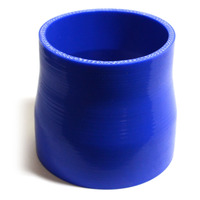 SAAS Straight 4 Ply Silicone Reducer 89mm x 102mm x 102mm Blue