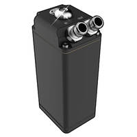 SAAS Oil Catch Tank Baffled Rectangle Black Billet 600ml