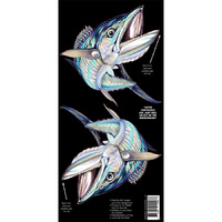 Spanish Mackerel Retro Dual Boat Sticka Sm