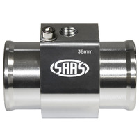SAAS Water Temp Adapter Rad Hose 38mm Aluminium
