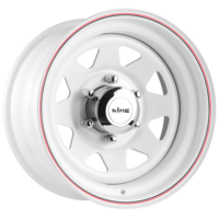 King Wheels Terra White Steel Wheels - 15x7 6/139.7 10p