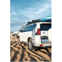 TRACKLANDER Side fixed ladder complete kit suits Toyota Prado 90 series LWB with TLRAL22FT, TLRAL18FT and TLRAL14FT Roof racks.