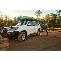 TRACKLANDER Side fixed ladder complete kit suits Toyota 60 series Landcruiser LWB with TLRAL22OE, TLRAL18OE and TLRAL14OE Roof racks.