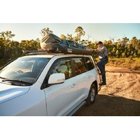 TRACKLANDER Side fixed ladder complete kit suits Lexus 570, Toyota 200 series Landcruiser LWB with TLRAL22OE, TLRAL18OE and TLRAL14OE Roof racks.