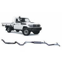 Redback Extreme Duty Exhaust to suit Toyota Landcruiser 79 Series Single Cab (03/2007 - 10/2016)