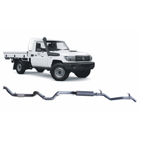 Redback Extreme Duty Exhaust to suit Toyota Landcruiser 79 Series Single Cab (03/2007 - 10/2016)