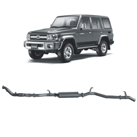Redback Extreme Duty Exhaust to suit Toyota Landcruiser 76 Series Wagon (03/2007 - 10/2016)
