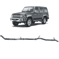 Redback Extreme Duty Exhaust to suit Toyota Landcruiser 76 Series Wagon (03/2007 - 10/2016)