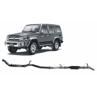 Redback Extreme Duty Exhaust to suit Toyota Landcruiser 76 Series Wagon (03/2007 - 10/2016)
