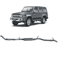 Redback Extreme Duty Exhaust to suit Toyota Landcruiser 76 Series Wagon (03/2007 - 10/2016)