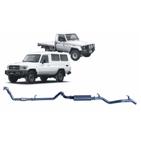 Redback Extreme Duty Exhaust to suit Toyota Landcruiser 75/78 Series 4.2L 1HZ (01/1990 - 09/1999)