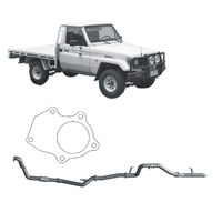 Redback Extreme Duty Exhaust to suit Toyota Landcruiser 75/78 Series 4.2L 1HZ (01/1990 - 09/1999)