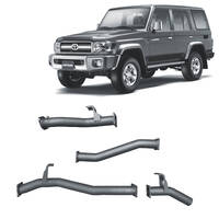 Redback Extreme Duty Exhaust to suit Toyota Landcruiser 76 Series Wagon (11/2016 - on)