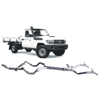 Redback Extreme Duty Twin Exhaust to suit Toyota Landcruiser 79 Series Single Cab (03/2007 - 10/2016)
