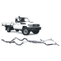 Redback Extreme Duty Twin Exhaust to suit Toyota Landcruiser 79 Series Single Cab (03/2007 - 10/2016)