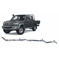 Redback Extreme Duty Exhaust to suit Toyota Landcruiser 79 Series Double Cab with Auxiliary Fuel Tank (01/2012 - 10/2016)