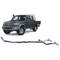 Redback Extreme Duty Twin Exhaust to suit Toyota Landcruiser 79 Series Double Cab (10/2012 - 10/2016)
