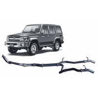 Redback Extreme Duty Twin Exhaust to suit Toyota 76 Series Landcruiser (03/2007 - 10/2016)