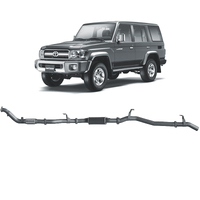 Redback Extreme Duty Exhaust to suit Toyota Landcruiser 76 Series Wagon with Auxiliary Fuel Tank (01/2007 - 10/2016)