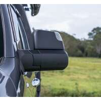 MSA 4X4 Towing Mirrors for Mitsubishi Pajero Sport 2015-Current, Black, Electric, Indicators