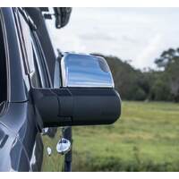 MSA 4X4 Towing Mirrors for Nissan Y62 Patrol-Chrome. 2013-Current. Heated, Electric, Indicator